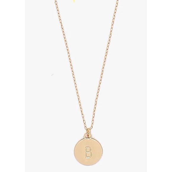 kate spade Jewelry Katespade Mini Initial Pendant Necklace B Poshmark